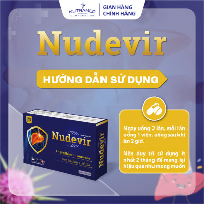 Viên uống Nudevir hỗ trợ chăm sóc sức khỏe lá gan khỏe mạnh (30 viên) - Nutramed