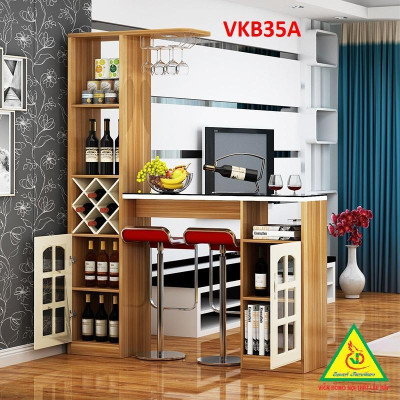 Quầy bar mini, Bàn bar, kệ rượu chia không gian VKB35A - Nội thất lắp ráp Viễn Đông ADV