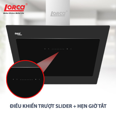 Máy Hút Mùi Kính Vát LORCA TA 6008CM - 70cm - Hàng Chính Hãng Cao Cấp Nhập Khẩu Nguyên Chiếc Malaysiaa