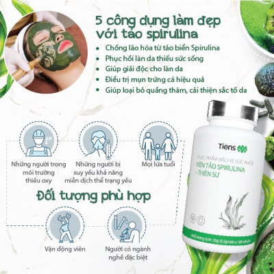 TPBVSK Viên Tảo Spirulina - Thiên Sư
