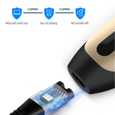 Tông Đơ Cắt Tóc Chuyên Nghiệp Không Dây DAMAS DH6820G - Hàng Chính Hãng