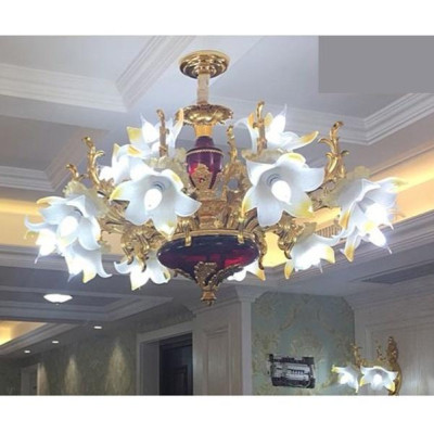 Đèn chùm KAIRINA 15 tay phong cách Châu Âu hàng chuẩn đẹp - kèm bóng LED chuyên dụng (ảnh thật 100%)