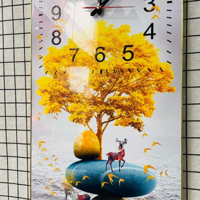 Tranh đồng hồ tráng gương hiện đại- tranh đồng hồ treo phòng khách - phòng ngủ - nhà hàng - khách sạn - tranh đồng hồ tráng gương pha lê trang trí nhà cửa - tặng kèm đinh 3 chân