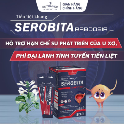 Serobita hỗ trợ hạn chế sự phát triển của u xơ, phì đại lành tính tuyến tiền liệt (20 gói) - Nutramed