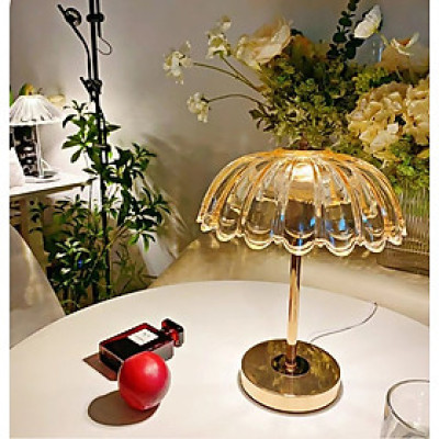 Đèn Bàn Pha Lê Decor DB-89023 - Hình Ô , Hình Nón - Cắm Điện - 3 Chế Độ Ánh Sáng