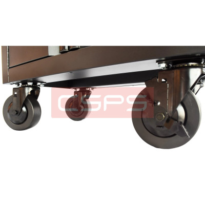 Tủ dụng cụ CSPS 61cm - 04 hộc kéo màu đỏ mặt ván gỗ