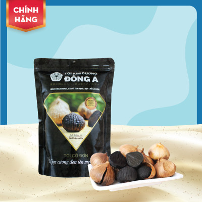 Tỏi Đen Kim Cương Đông Á - Tỏi Đen Cô Đơn (Túi 200g)