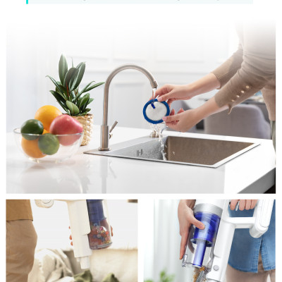 Máy hút bụi cầm tay không dây EUFY HomeVac S11 Go (by Anker) - T2501 - Lực hút 20000 Pa - Công suất hút 120AW - Hàng chính hãng bảo hành 1 năm