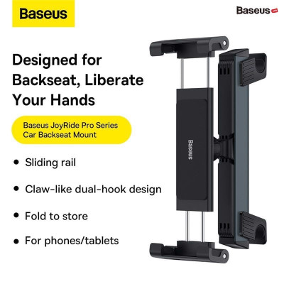 Giá kẹp Baseus JoyRide Pro Series Car Backseat Mount Smartphone/Ipad/Tablet dùng gắn lưng ghế sau ô tô SUTQ- Hàng chính hãng