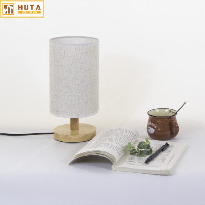 Đèn Ngủ Gỗ HUTA Light For Life G1 Chao Tròn Vintage Dễ Thương, Decor Trang Trí Phòng Ngủ, Điều Chỉnh Độ Sáng, Bóng Led Sáng Vàng Tiết Kiệm Điện