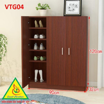 Tủ Giày Hiện Đại Nhiều Ngăn Để Giày, Tiết Kiệm Diện Tích VTG04A - Nội thất lắp ráp Viendong Adv