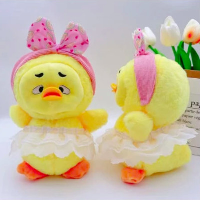 Thú nhồi bông vịt mặt quạo ngộ nghĩnh - Size 22cm - Quà tặng gấu bông Upsetduck êm mịn cho bé.