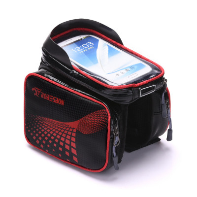 Túi 4 Ngăn Kèm Túi Chống Nước Hỗ Trợ Cảm Ứng Điện Thoại Treo Sườn Xe Đạp - Hàng Nhập Khẩu