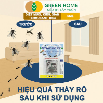 Thuốc Diệt Muỗi GreenHome, TERMOSANT 10SC, Gói 5ml, Chính Hãng, Hiệu Quả Nhanh, An Toàn Khi Sử Dụng