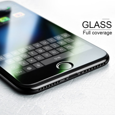 Miếng dán kính cường lực Full 10D cho iPhone 6 / 6s Hiệu Vmax (Phủ Nano, Vát 10D, mài cạnh 2.5D, hiển thị Full HD) - Hàng chính hãng