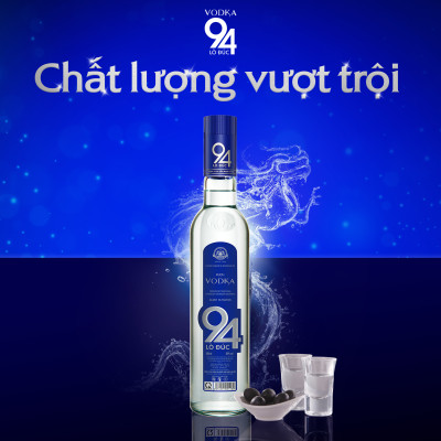 Rượu Vodka 94 Lò Đúc HALICO nồng độ 25% chai 500ml không kèm hộp