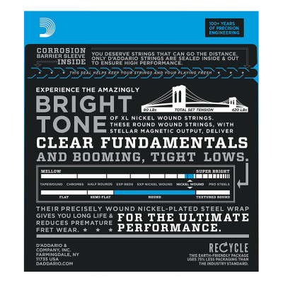 Bộ 4 Dây Đàn Guitar Bass D