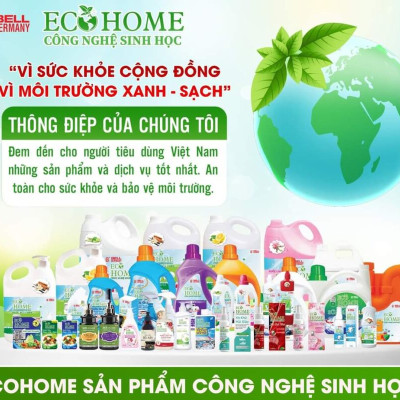 ( Tặng Chai Nước Rửa Tay) Combo Dầu Gội Xả ECOHOME Kim Ngân Hương Nước Hoa 500ml Công Nghệ Sinh Học