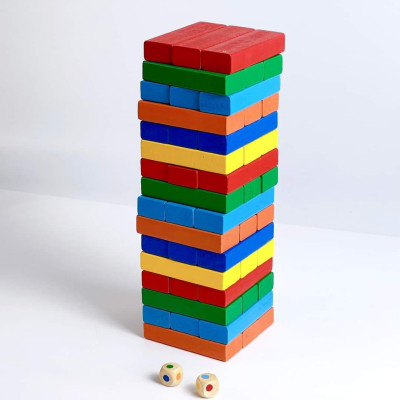 Đồ Chơi Rút Gỗ, SIZE TO, Đồ Chơi Gỗ Với 3 Mẫu Động Vật, Số Và Màu 51Pcs, Đồ Chơi Trẻ Em Thông Minh