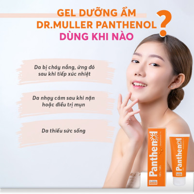 Gel dưỡng ẩm phục hồi da Dr Muller Cộng Hòa Séc Panthenol B5 7% 100ml