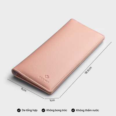 Ví Yuumy ( Thời trang nữ kiểu cầm tay dáng đứng - Ví da Ripple YV75 )