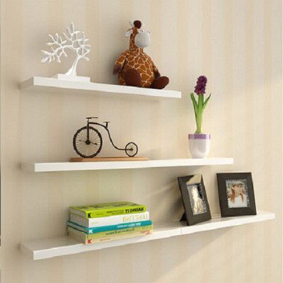 Kệ Gỗ Trang Trí Treo Tường Dài 60 x Sâu 15cm Màu Trắng ( Bộ 3 thanh )