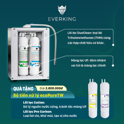 Máy Lọc Nước Điện Giải iON Kiềm EVERKING EK-711 - Hàng Chính Hãng