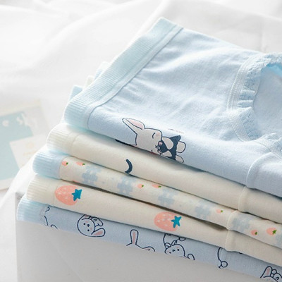 Combo 5 quần lót nữ cotton dễ thương Freesize - Kiểu Thỏ xanh (giao màu ngẫu nhiên)