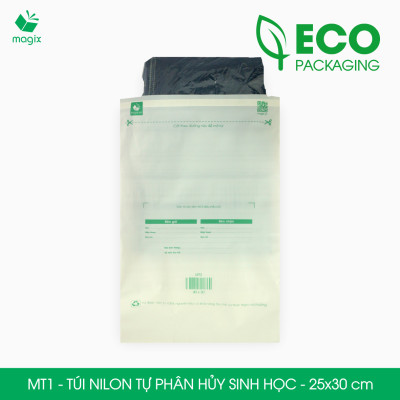 MT1 - 30x25 cm - 50 Túi nilon (tự phân hủy sinh học) đóng hàng 