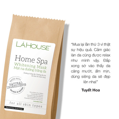 Mặt nạ Lá House Home Spa 15ml*8gói Dưỡng trắng da/ Ngăn ngừa mụn