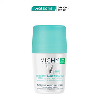 Lăn Khử Mùi Vichy Giúp Khô Thoáng Vùng Da Dưới Cánh Tay 48H 50ml