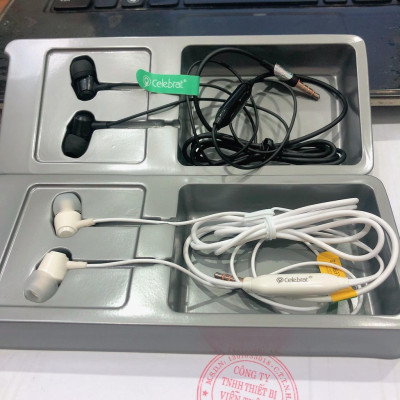 Tai nghe Earphone Celebrat G4 chân cắm tròn 3.5 ly, hàng chính hãng