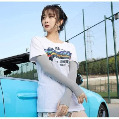 2 đôi Găng tay (giao màu ngẫu nhiên) chống năng loại mỏng mát mẻ chống tia UV tốt