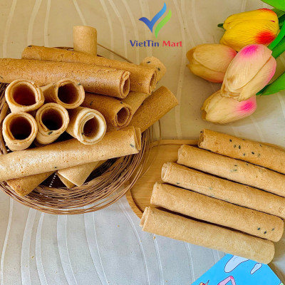 Bánh Ống Mè Cuộn Tròn 500g VIETTIN MART