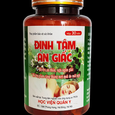 ĐỊNH TÂM AN GIẤC HỌC VIỆN QUÂN Y GIẢI PHÁP GIÚP AN THẦN, NGỦ NGON