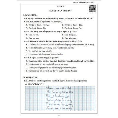 Sách - Combo Bài Tập Tuần Lớp 4 Cả Năm - Toán và Tiếng Việt (4 cuốn)