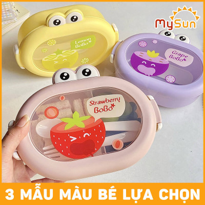 Hộp đựng cơm 2 ngăn cho bé mang đi học sinh hộp đựng cơm cute dễ thương nhỏ mini MySun