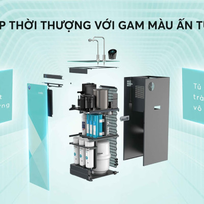 Máy lọc nước nóng lạnh Karofi KAD-N91 10 lõi Smax hàng chính hãng