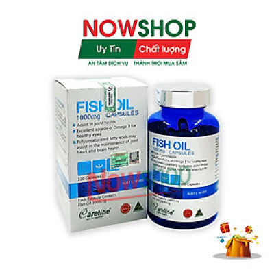 Viên uống dầu cá hồi Careline Fish Oil 1000MG hỗ trợ tăng cường cải thiện trí nhớ và thị lực