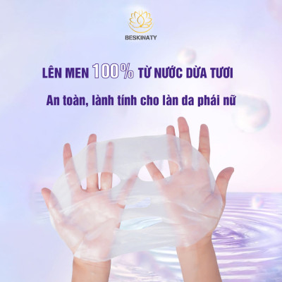 Mặt nạ sinh học dừa BESKINATY Hàn Quốc phục hồi cấp ẩm làm dịu cho mọi loại da