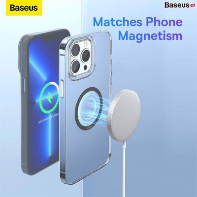 Vòng kim loại mag-safe Baseus Halo Series Magnetic Metal Ring cho điện thoại (Bộ 2 miếng)- hàng chính hãng