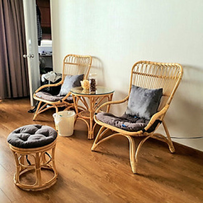 Bộ bàn ghế thư giãn mây tự nhiên NAVICOM