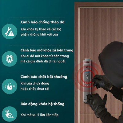 Bộ khóa cửa thông minh khuôn mặt 3D Face, vân tay, thẻ từ, mật khẩu và chìa cơ. Thương hiệu Hà Lan cao cấp Philips DDL709-7HWS. Hàng chính hãng