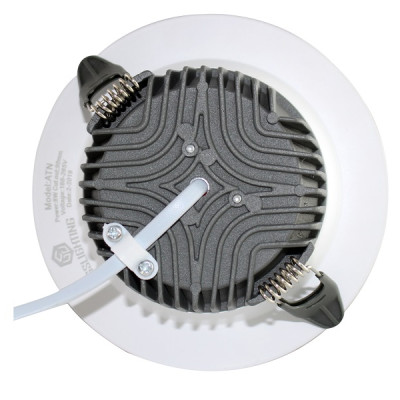 Đèn âm trần mới 8W viền vàng 3 màu a/s - GSATN/V