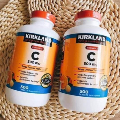 Vitamin C Kirkland Signature Mỹ Tăng cường sức đề kháng, Sáng da, làm chậm quá trình lão hóa, nhanh lành vết thương - OZ Slim Store