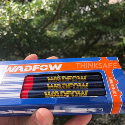 BỘ 12 BÚT CHÌ THỢ MỘC 2 MÀU WMQ2512 WADFOW - HÀNG CHÍNH HÃNG