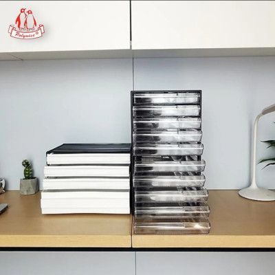 Tủ nhựa đựng tài liệu, hồ sơ giấy tờ văn bản cao cấp đa năng 4 tầng & 5 tầng - A4