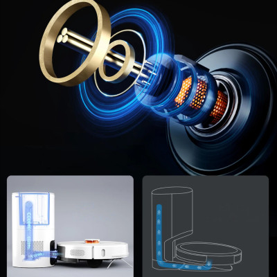 Robot hút bụi Lydsto R1 PRO thông minh có định vị bằng hệ thống cảm biến LDS - Hàng chính hãng