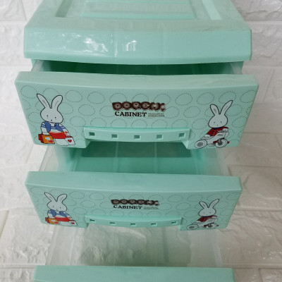 Tủ Nhựa Song Long Mini 3 Tầng Đáng Yêu Cho Bé