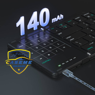 Bàn Phím Bluetooth Gập Gọn Nillkin Cube Chính Hãng – Tích Hợp Touchpad, Bọc Da Cao Cấp, Dùng Cho Smartphone, iPad, Laptop - Hàng Chính Hãng